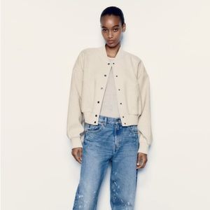 ❌sold❌Zara soft bomber jacket